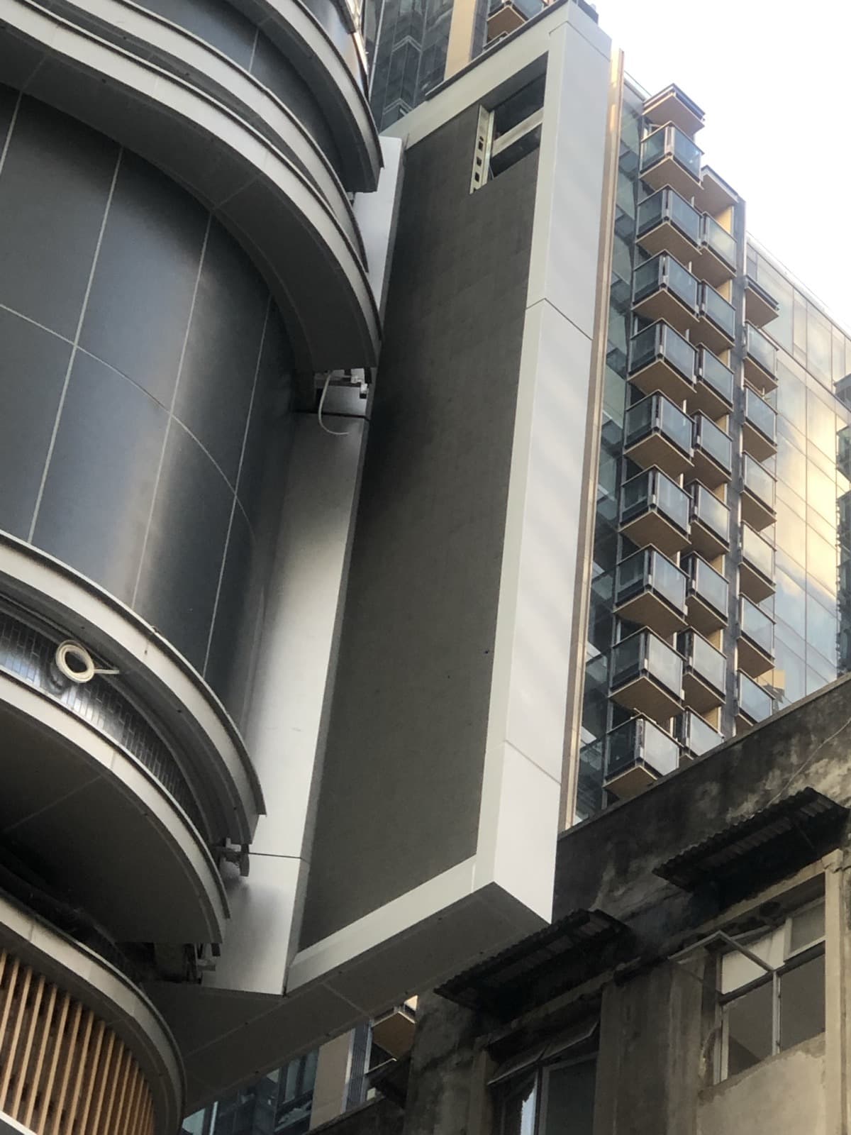 Building exterior LED installation, Hong Kong